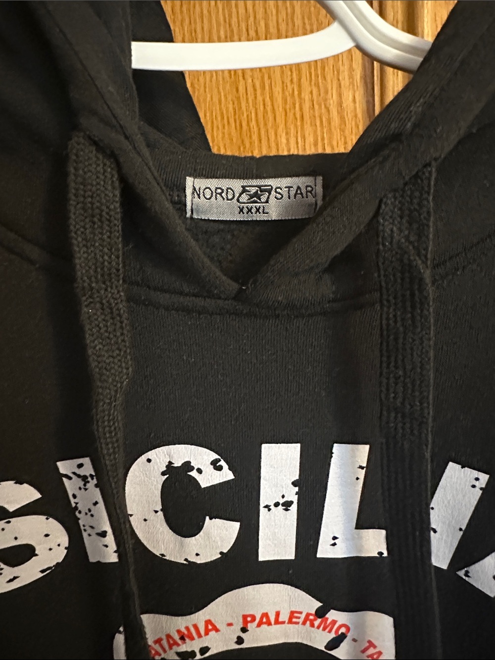 Black Sicilia Vulcano Etna Graphic Hoodie - Picture 3 of 3